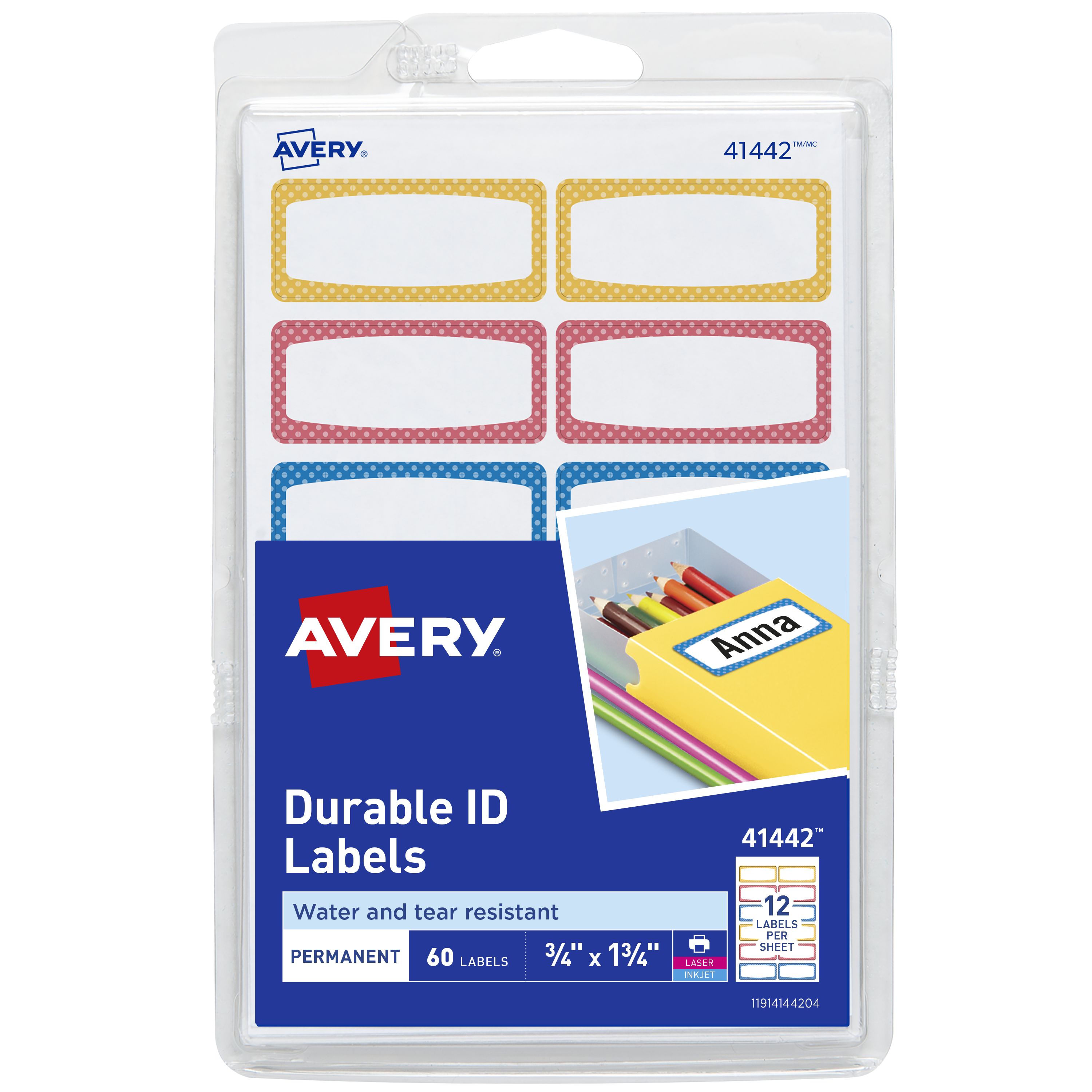 Durable Labels, 3/4